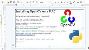 Installing OpenCV - 2023 Update