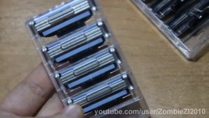 Распаковка: Лезвия для бритья Gillette Mach 3 с AliExpress, упаковка на 8 штук