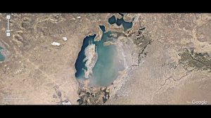 Аральское море - 1984-2017 за 1 минуту - динамика обмеления моделирование карты со спутника
