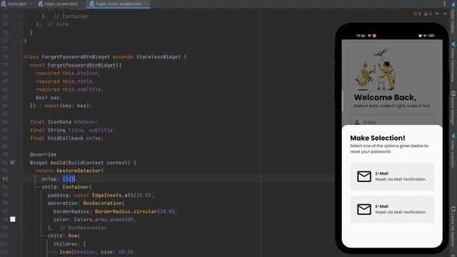 Flutter Forget Password - Flutter Firebase - Flutter UI 2023