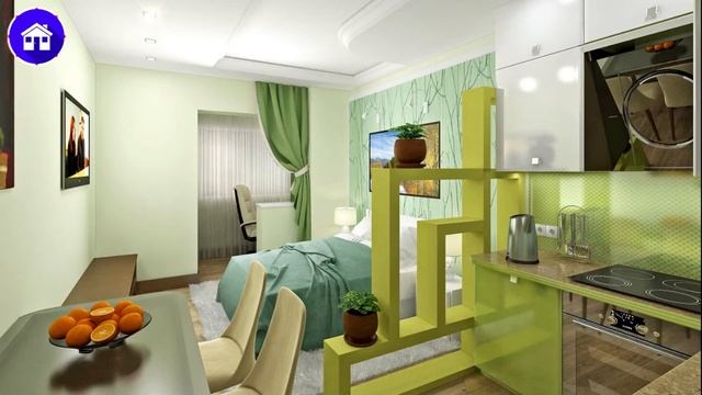 Дизайн квартиры студии 25 метров. Ремонта под ключ. смотреть онлайн