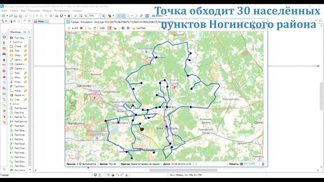 Anylogic задача коммивояжера