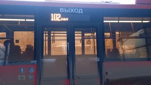Электронный маршрутоуказатель автобуса КАвЗ-4270-82 (13.04.2023)