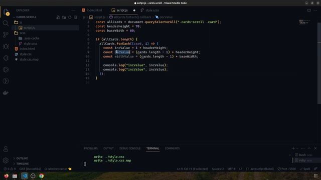 Stack cards on page scroll using css sticky and javascript 2023 #part 1 смотреть онлайн