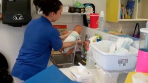 Demonstration - Diaper Changing Procedures - at Childrens Lighthouse - POF