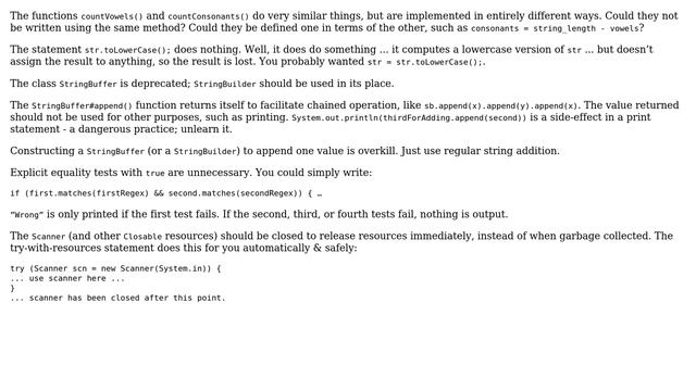 Code Review: Vowels and consonants in Java-exercises with strings (3 Solutions!!) смотреть онлайн