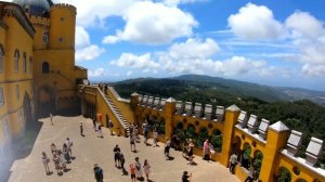 Pena Palace &  Castle Of Moors. Sintra. Portugal 2019