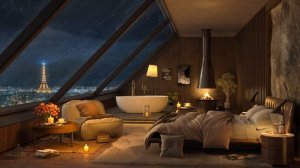Parisian Serenity - Smooth Piano Jazz in a Cozy Bedroom for Relaxation, Work, and Chill