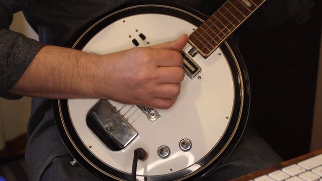 1960's Winston 5-String Solid Body Electric Banjo Made In Japan, Teisco, Splendor