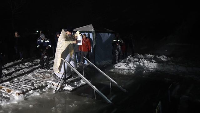 Крещение Господне, освящение воды в Иордани, Сарафоново 19 января 2019 смотреть онлайн