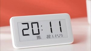 Умные часы с датчиком климата мини метеостанция Xiaomi Mijia LYWSD02MMC
