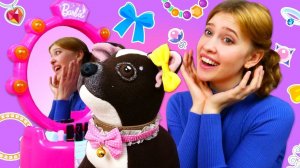 Игры одевалки для девочек - Как мама. Наряжаем собачку Шоколадку! Игры для детей