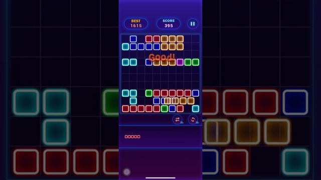 Glow Block Puzzle?Glow Themed Classic Block Puzzle #22 - Gameplay Walkthrough (iOS, Android)