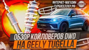 Винтовая подвеска (койловеры) DWD с регулировкой высоты и жесткости на Geely Tugella.