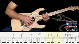 METALLICA | ENTER SANDMAN SOLO with GUITAR PRO 7 TABS and BACKING TRACK | ALVIN DE LEON (2020)