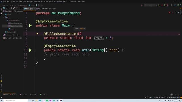 Java Tutorial - Annotation Basics смотреть онлайн