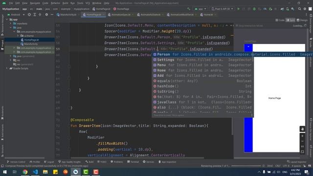 Sidebar In Jetpack Compose #jetpackcompose #android #sidebar