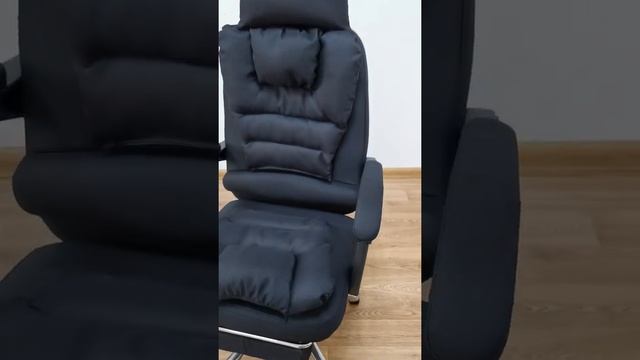 Кресло офисное трикотажное (ткань) с подножкой смотреть онлайн