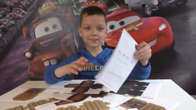 Набор Minecraft из картона блоки майнкрафт из бумаги - Королевич Елисей смотреть онлайн