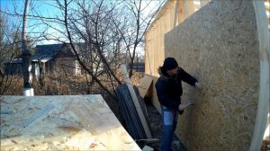 монтаж осп на стойки, один из способов