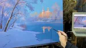 как нарисовать иней