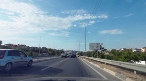 Дорога из Балаклавы в Севастополь, торговый центр Океан. Ускорено