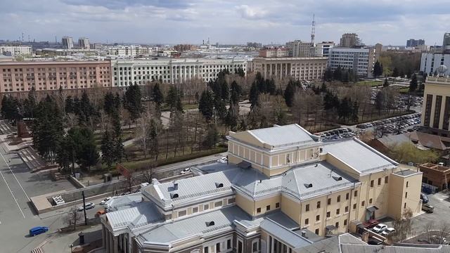 #монтажпвхмембраны           Центр челябинска с крыши.