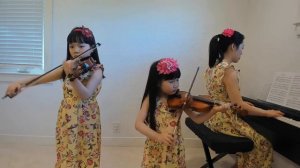 Minuet 2 - J. S. Bach, Suzuki Violin Book 1, Violin Duet + Piano Accompaniment (5 & 8 Years Old)