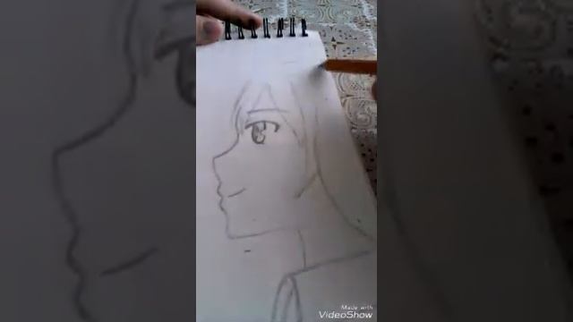 Рисую аниме девушку в профиль | мой стиль #2 смотреть онлайн