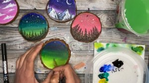 Wood Slice Painting On Ornaments : How-To, Tips & 10+ Ideas | Christmas Ornaments Painting