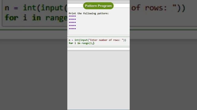 Pattern Program (education @PythonCodeWthMangesh ) python syllabus | programing #pythonprogramming