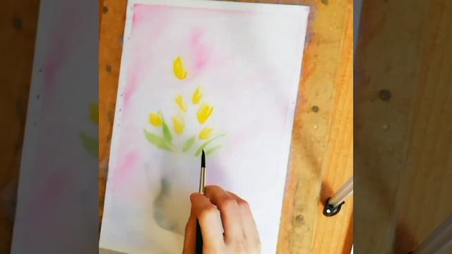 Акварель по сырому. Натюрморт смотреть онлайн