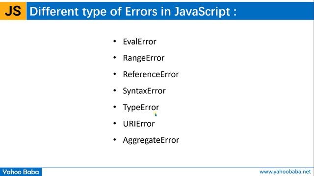 Advance JavaScript - Error Handling Tutorial in Hindi / Urdu смотреть онлайн