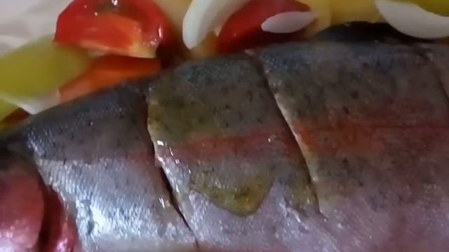 ФОРЕЛЬ с ОВОЩАМИ. Вкусный обед! Trout with vegetables.Tasty diппеr.