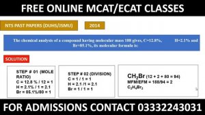 CHEMISTRY I I CHAPTER ONE I TIPS & TRICKS MCAT-ECAT ONLINE CLASSES (ZOOMAPP) I