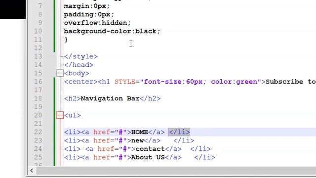 Responsive Horizontal Menu or Navigation  Bar in HTML & CSS | mega menu css  | navbar html css lec1