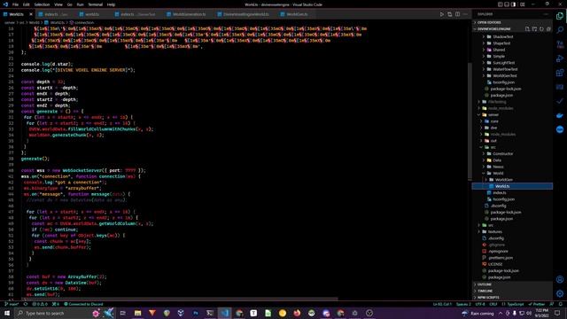 Divine Voxel Engine - Server Test 1 - Sending Chunk Through A Web Socket смотреть онлайн