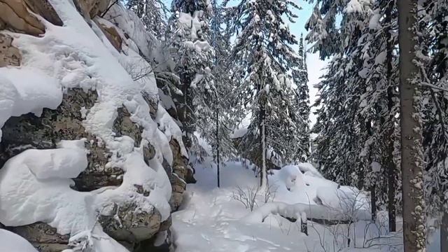 Гора Малиновая! Камень желаний! Зимний лес!