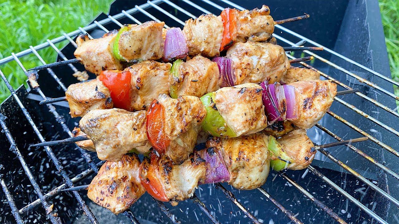Шашлык из куриной грудки. Идеально в жару