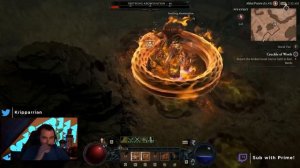 Diablo 4 ALL BOSSES / BOSS FIGHTS - Kripp Fire Sorc Build
