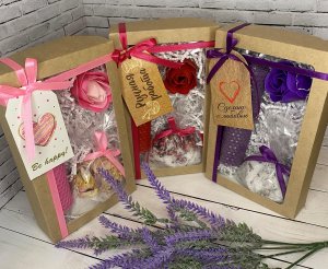 Набор свечей из вощины "Для нее".