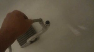 Промывка радиатора печки.