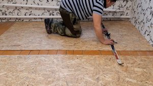 Укладка OSB на деревянный пол