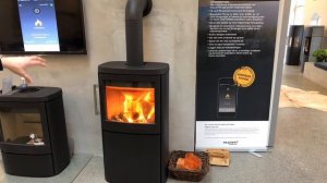 управление печью с телефона на примере HWAM 4640с Smart control Дания