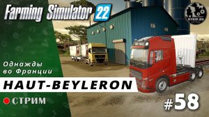 Farming Simulator 22 ● Карта Haut-Beyleron / стрим 58