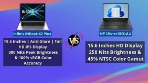 Infinix Inbook X2 Plus VS HP 15s-er1501AU Laptop Comparison In Hindi | Intel Core i3 VS AMD Ryzen 3