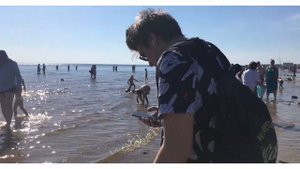 Новая станция метро в Санкт-Петербурге, Пикник на берегу Финского залива♥