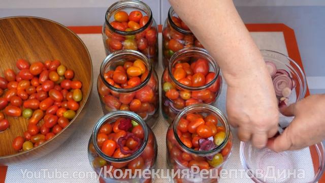 ?Сладкие маринованные помидоры на зиму в розовой заливке и не только!