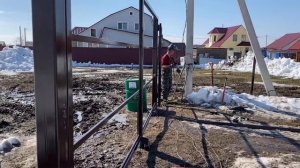 Забор на винтовых сваях(часть первая)