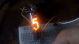 Проверка лампы ИН-16(Индикатор тлеющего разряда знаковый).